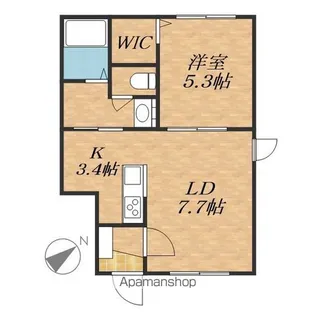 アプリコット緑ヶ丘【2階】の間取り