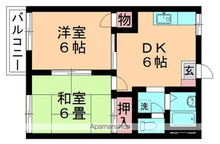 すみれハイツ【202号室】の間取り