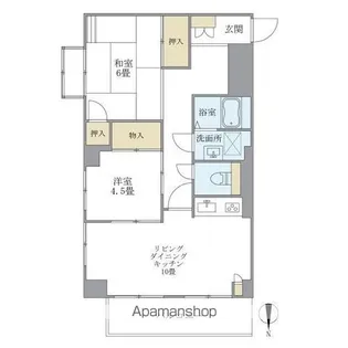 東建小石川マンション【6階】の間取り
