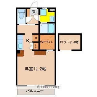 ラフィーナパレス宮崎【3階】の間取り