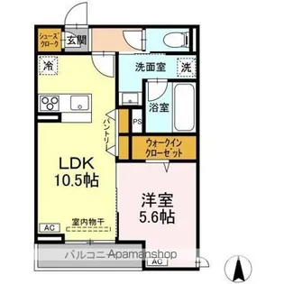 サニーハイツ コバリ【302号室】の間取り
