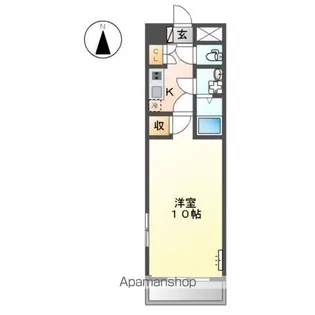 ウィン・ベルⅢ【102号室】の間取り