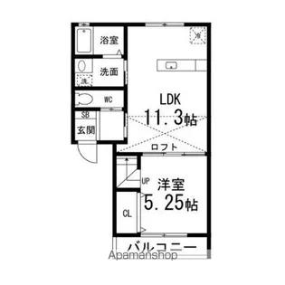 プラトリーナ【203号室】の間取り
