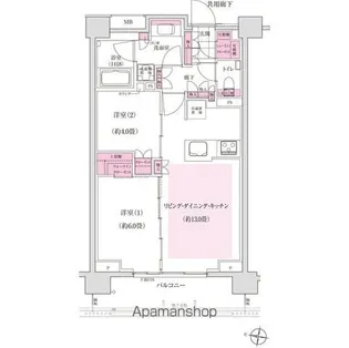 ディームス東陽町【5階】の間取り