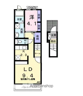 サニーセルシオ【2階】の間取り