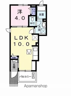 LYNX COURT【1階】の間取り
