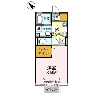 ミーティス A【2階】の間取り