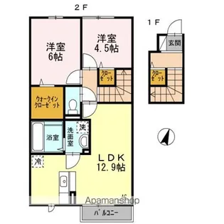 ウィット室積【2階】の間取り