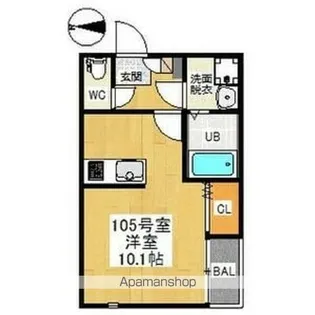 GRANDTIC車道【1階】の間取り