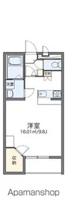 レオパレスカメリアⅡ【3階】の間取り