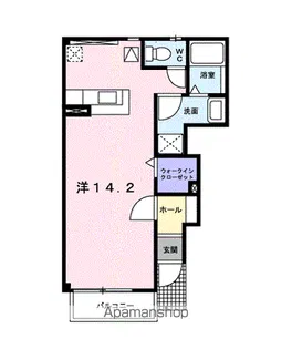 プリムローズB【102号室】の間取り