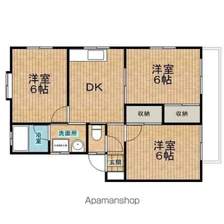 メゾン栗原2号棟【102号室】の間取り
