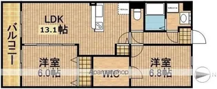 PELARGOS(ペラルゴス)【105号室】の間取り