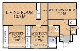 エタニティ【3階】の間取り