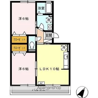 プランドール【2階】の間取り