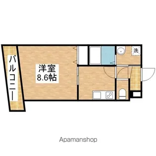 ル・シャンパーニュ【2階】の間取り