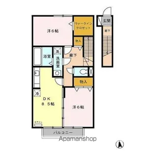 リビングタウン鵜沼 A【2階】の間取り