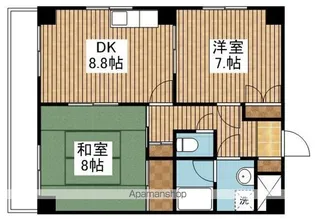 エスポワール新潟【301号室】の間取り