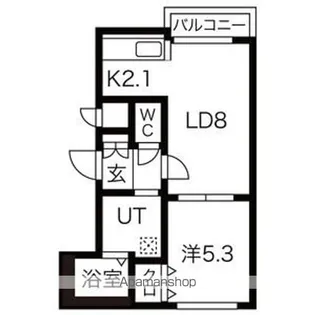 グランドサクセス平岸【4階】の間取り