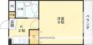 スカイリバー上小阪【2階】の間取り