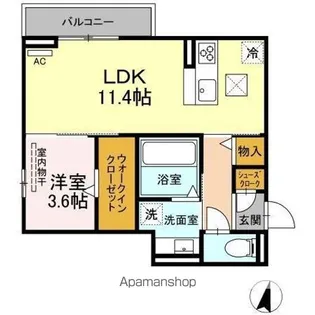 メゾン太閤【1階】の間取り