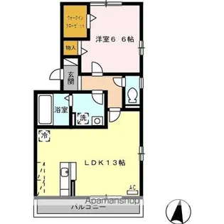 サニーコート A棟【2階】の間取り