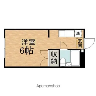 ハイツスバル谷【110号室】の間取り