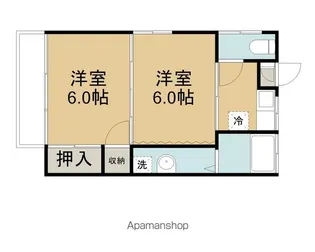 第1白沢荘【3号室】の間取り