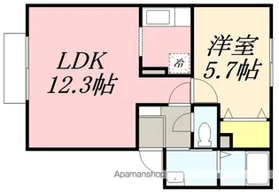 セジュール田家【2階】の間取り