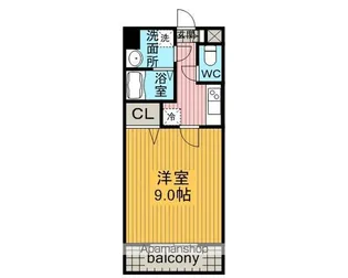 プライムコート東山【4階】の間取り
