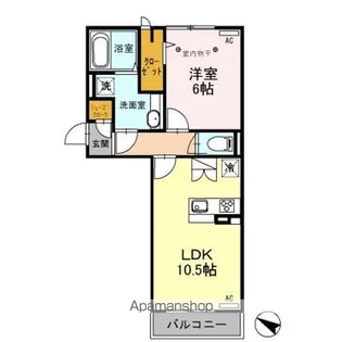 ロイジェントパークス レイクタウン II M【2階】の間取り