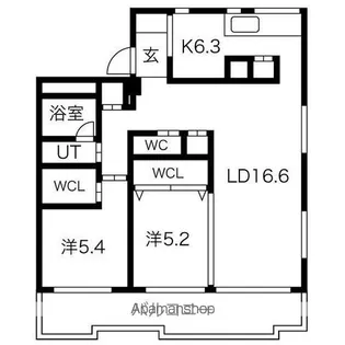 プレシャス藤が丘【2階】の間取り