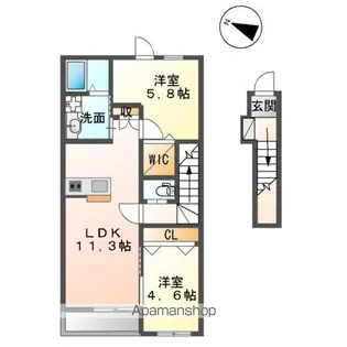 メゾン・ド・セビアン【2階】の間取り