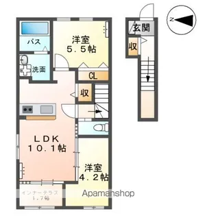 メルヴェーユ【2階】の間取り