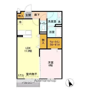 WASER VOGEL(ヴァッサー フォーゲル)【2階】の間取り