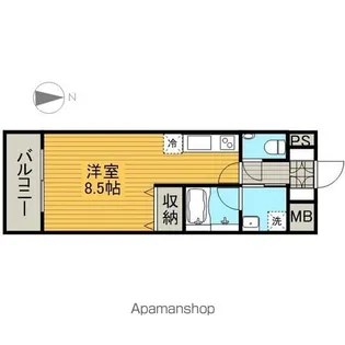 ラ・ヴィ・アン・ローズ【13階】の間取り