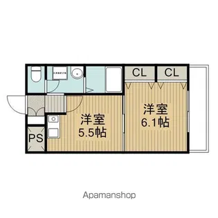 コレクトフォーレ住道【3階】の間取り