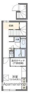 レオパレスカモミール【201号室】の間取り
