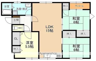 メイユール・メゾンA・B【2階】の間取り