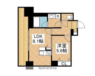 プレミアムコート葵【13階】の間取り