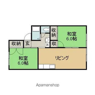 サニーヒルA【105号室】の間取り