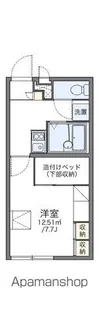 レオパレスロワール【211号室】の間取り