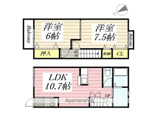 BLOOM彩【105号室】の間取り