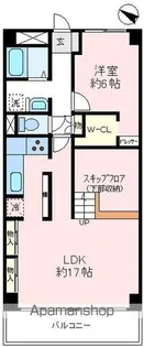 ライオンズマンション狭山【1階】の間取り