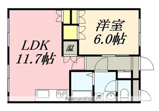 ルーブルヤマトⅡ【305号室】の間取り