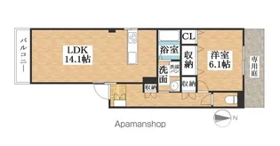 サンピア野南【101号室】の間取り