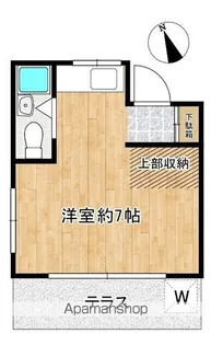 ヴィラ青山【102号室】の間取り