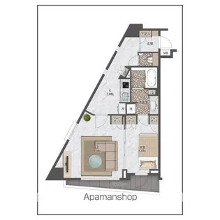 クインテット恵比寿【4階】の間取り