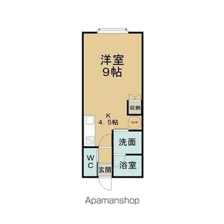 女満別ハイツ【1階】の間取り