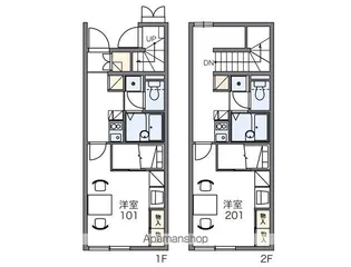 レオパレスさくら【102号室】の間取り